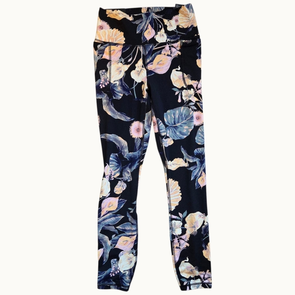 NWT Under Armour Meridian High-Rise Full Length Leggings | Floral Print - Picture 2 of 8